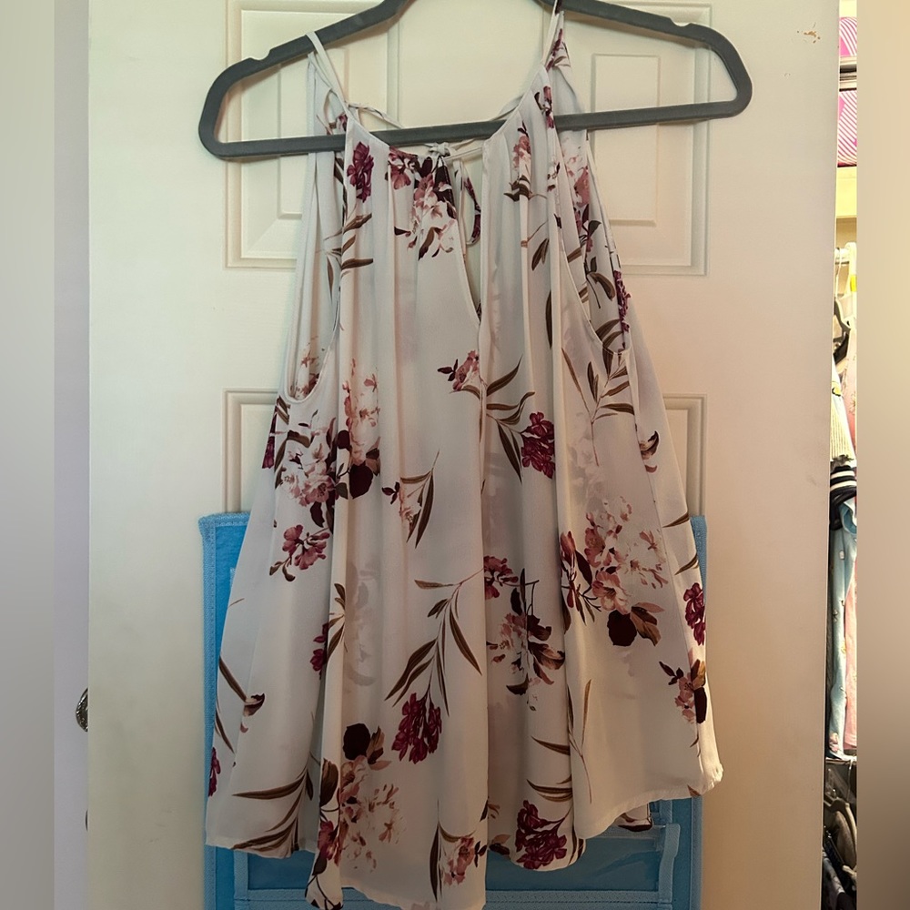 Strappy floral top
